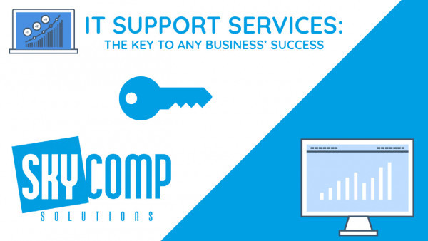 Skycomp IT Support Services with a Key